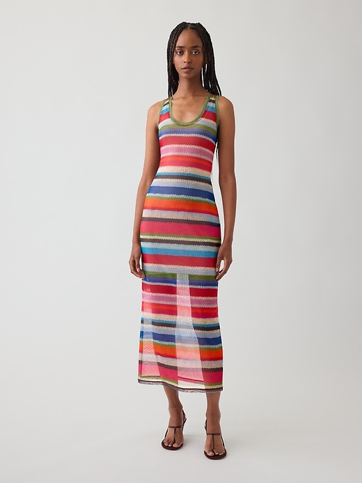 Image number 1 showing, GapStudio Happy Stripe Sheer Maxi Dress
