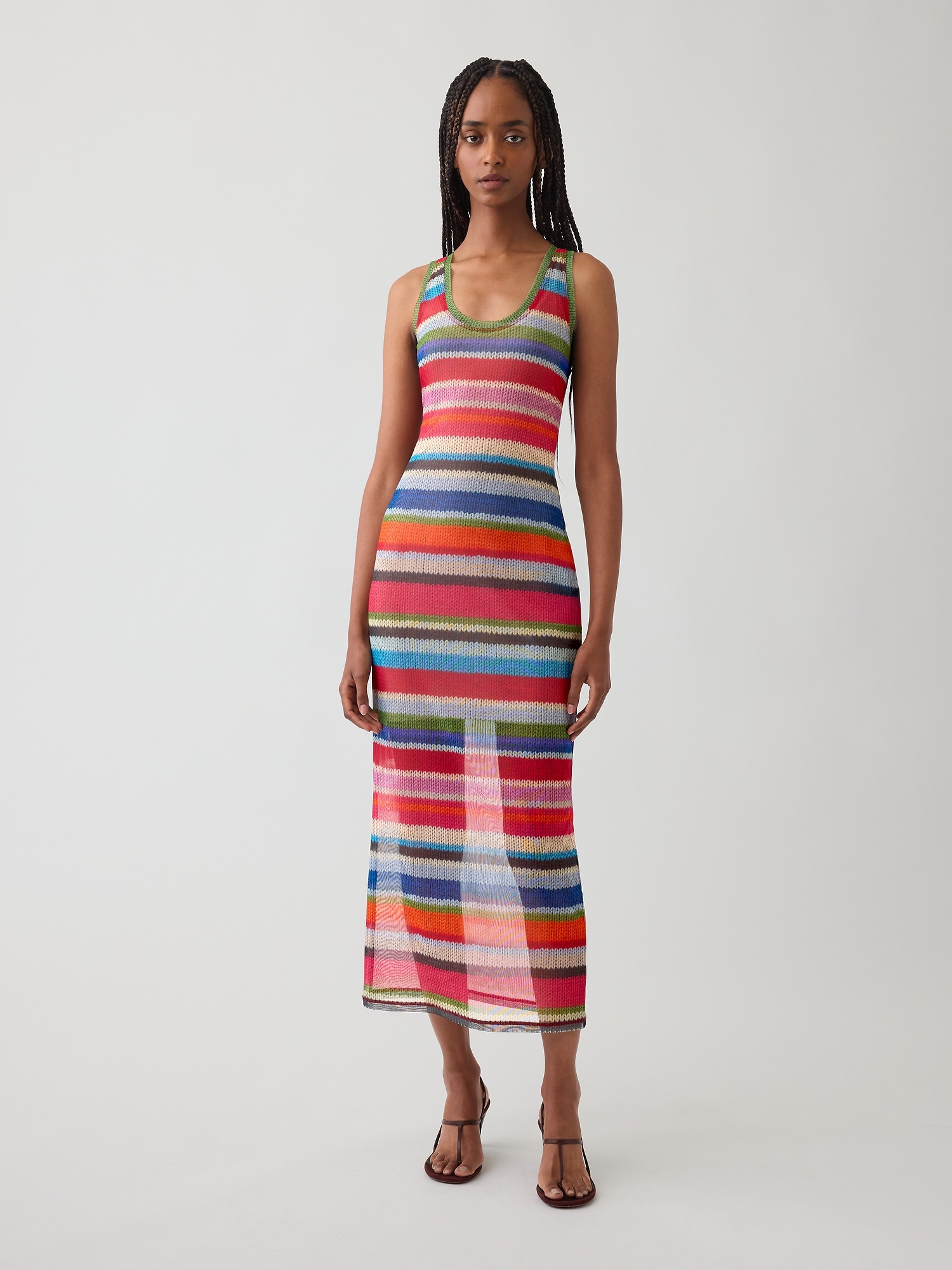 Женские платья Gap GapStudio Happy Stripe Sheer Maxi Dress