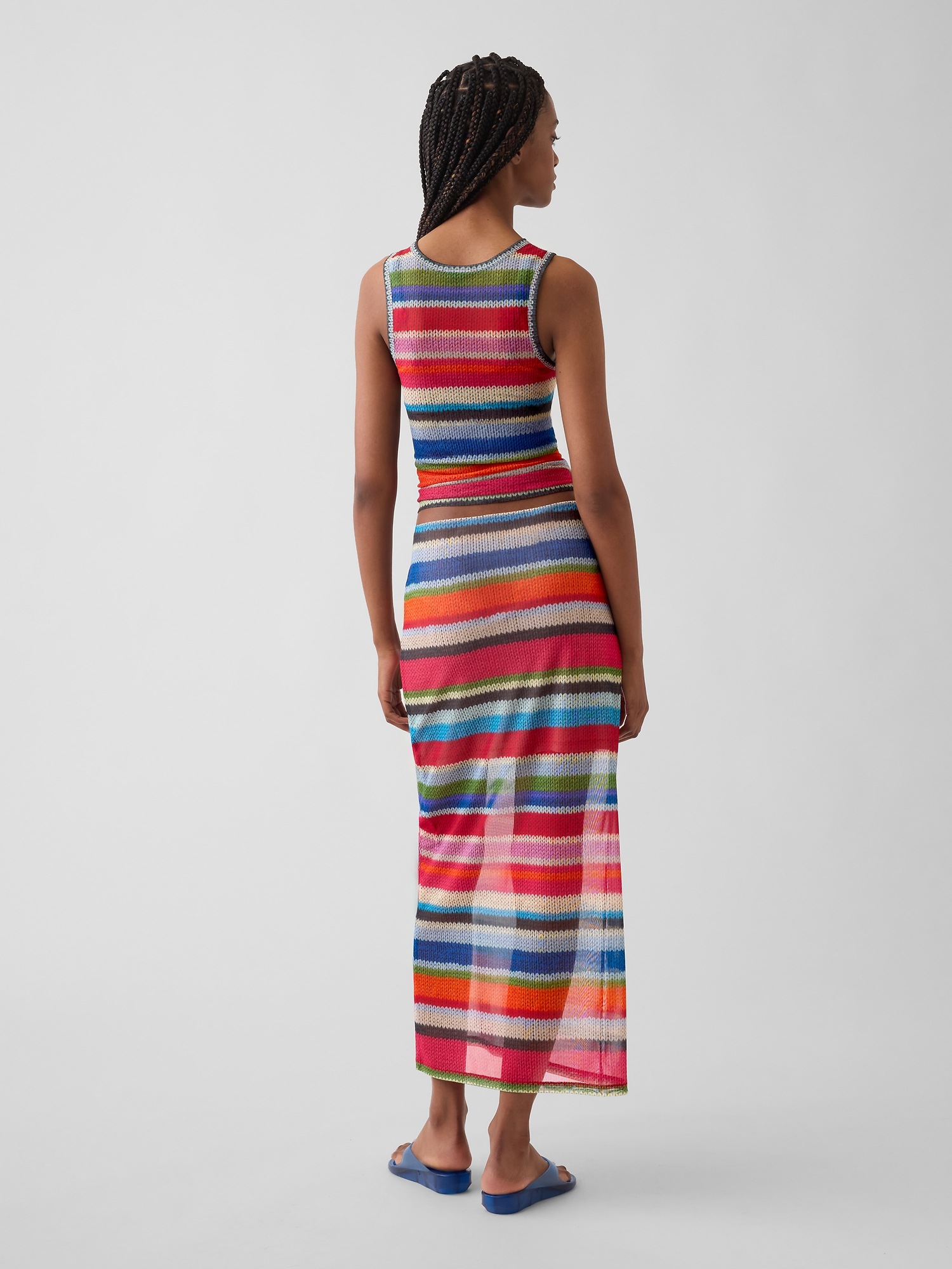 Женские юбки Gap GapStudio Happy Stripe Sheer Maxi Skirt — фото 2