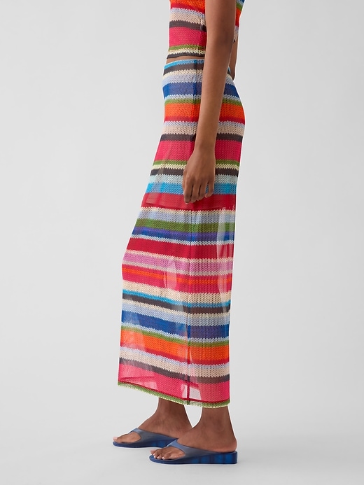 Image number 3 showing, GapStudio Happy Stripe Sheer Maxi Skirt