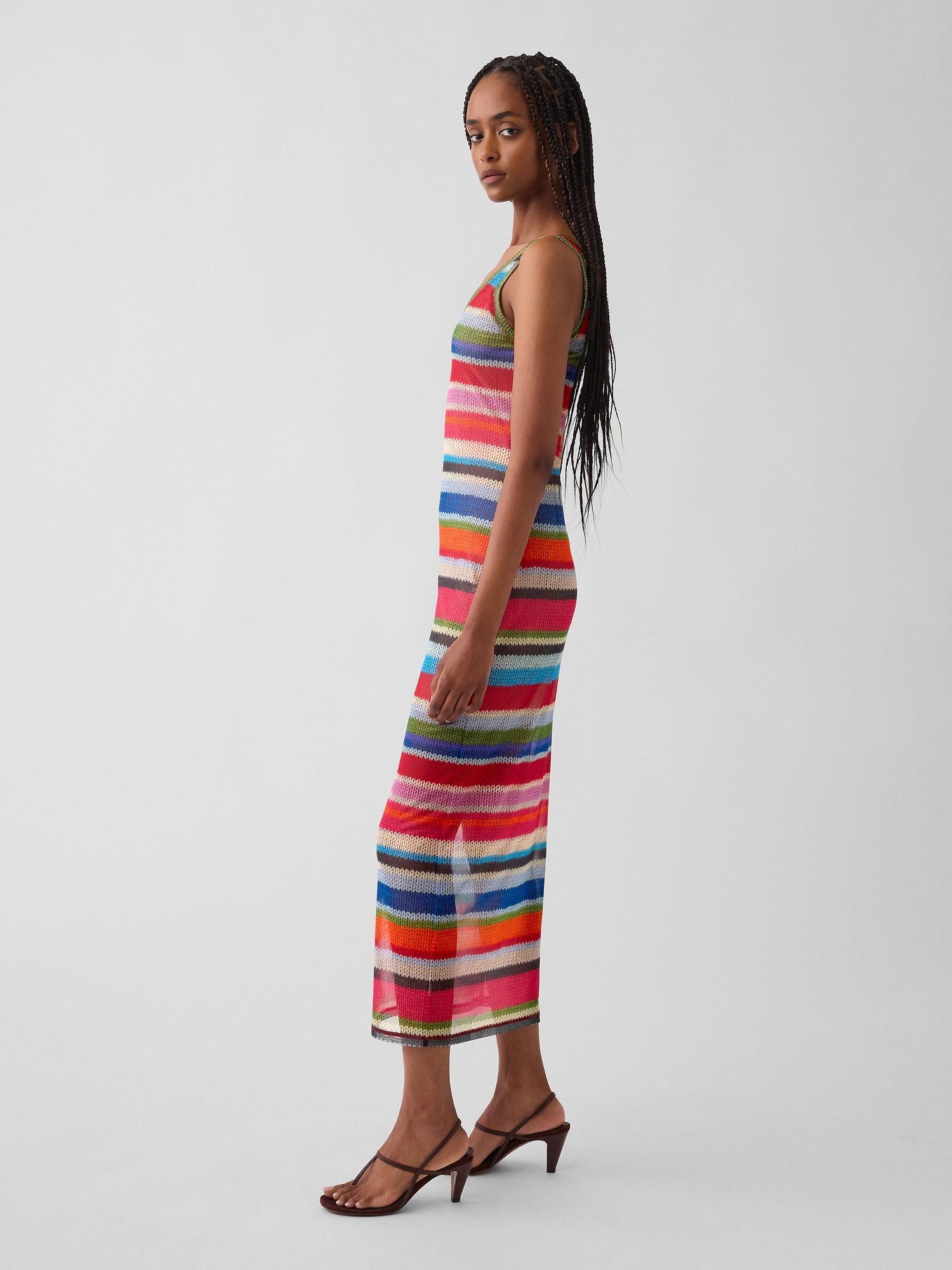 Женские платья Gap GapStudio Happy Stripe Sheer Maxi Dress — фото 3