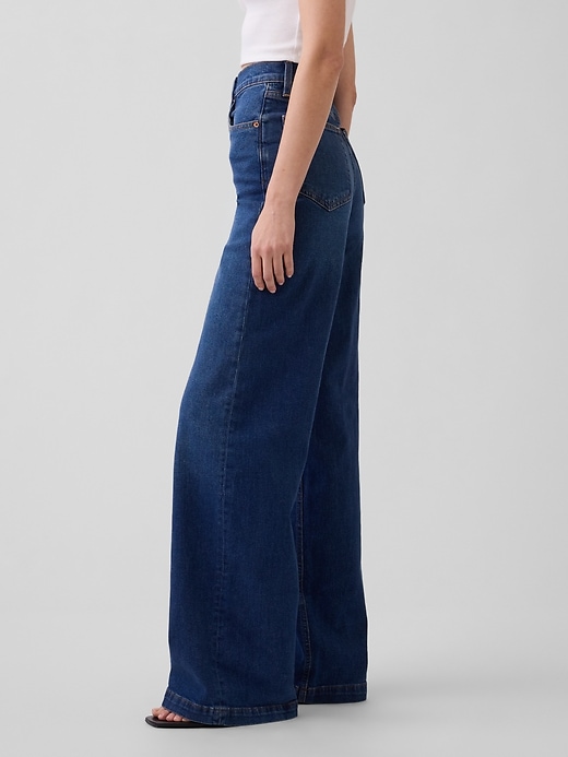 Image number 3 showing, High Rise Stride Wide-Leg Jeans