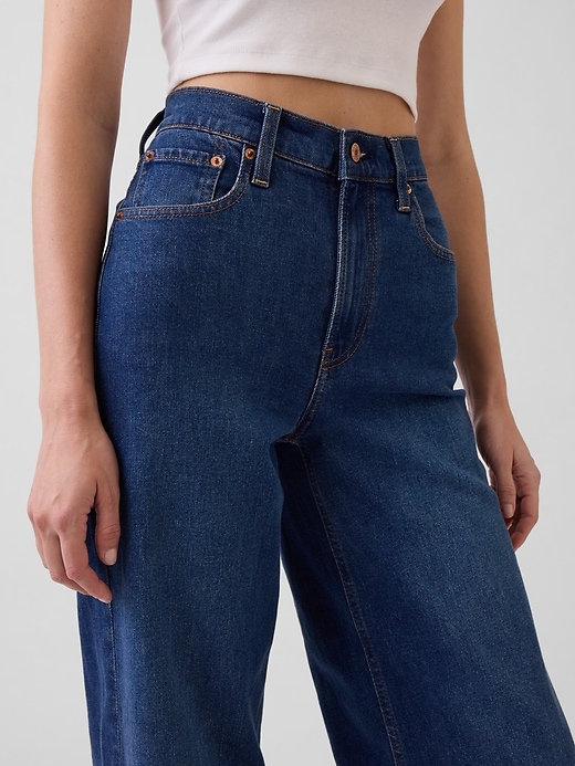 Image number 5 showing, High Rise Stride Wide-Leg Jeans