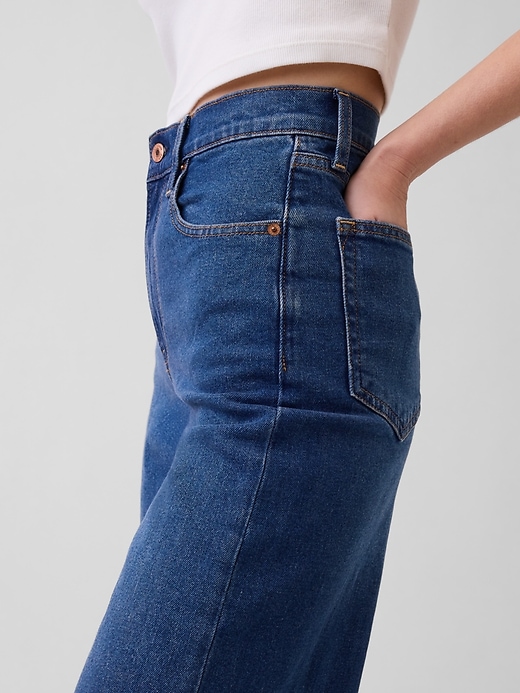 Image number 7 showing, High Rise Stride Wide-Leg Jeans