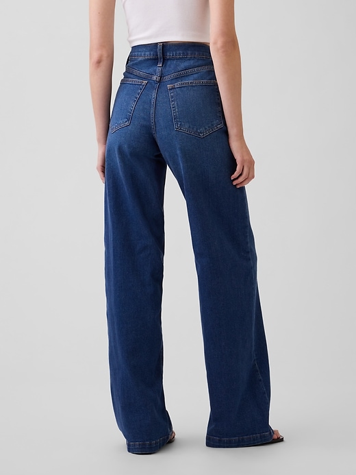 Image number 4 showing, High Rise Stride Wide-Leg Jeans