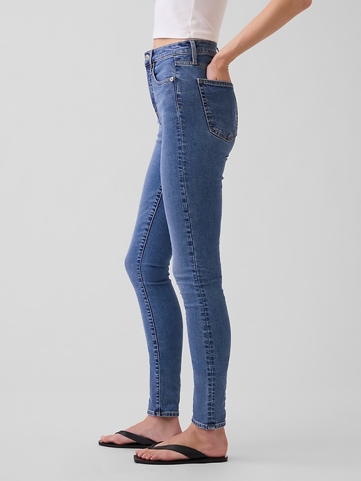 Image number 3 showing, High Rise True Skinny Jeans