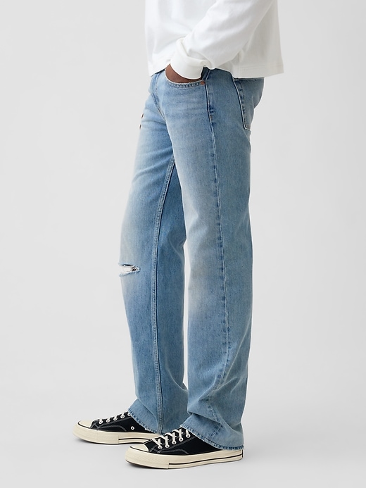Image number 3 showing, Relaxed Straight Jeans