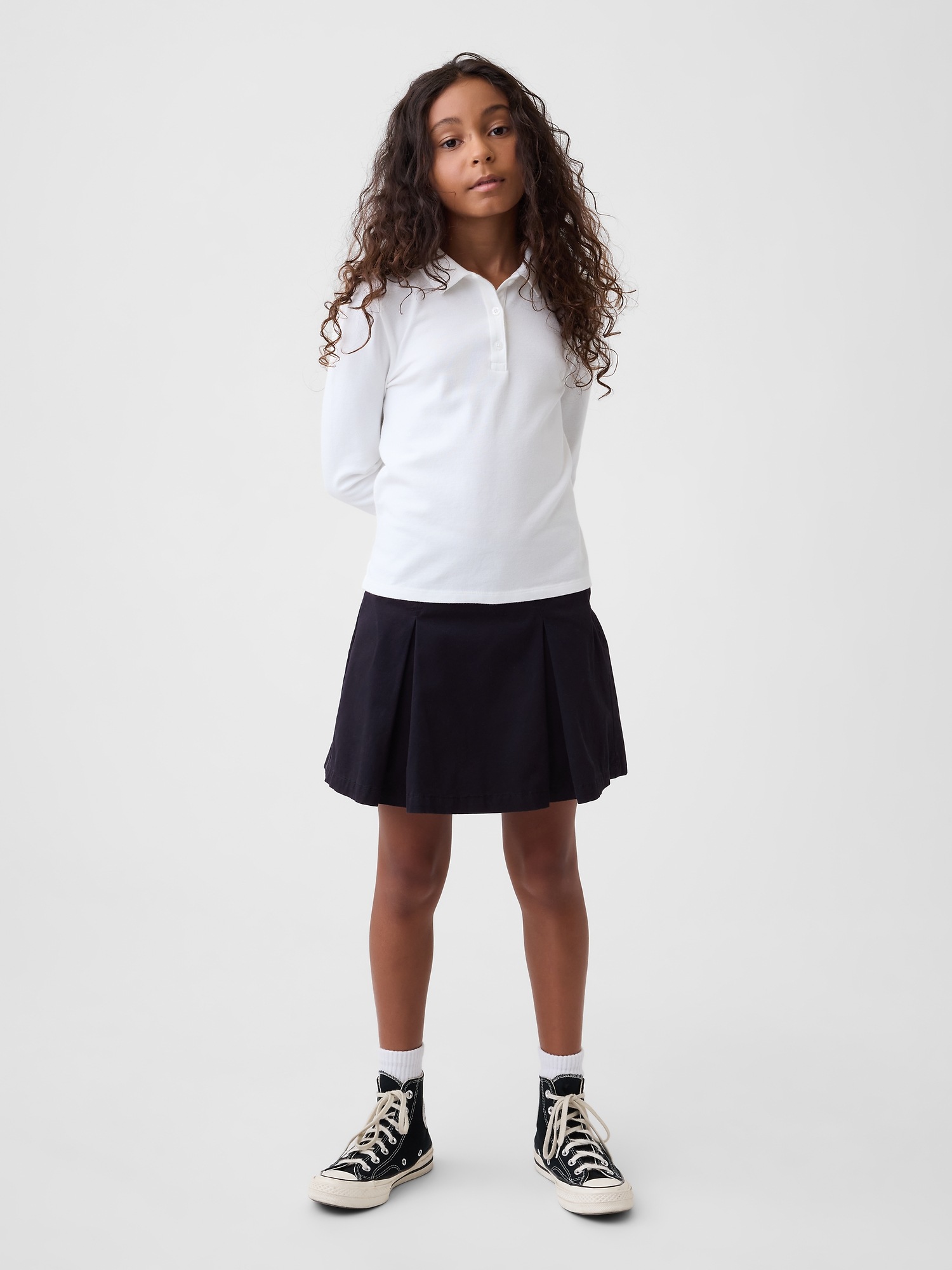 Gap Kids Uniform Pleated Khaki Skort