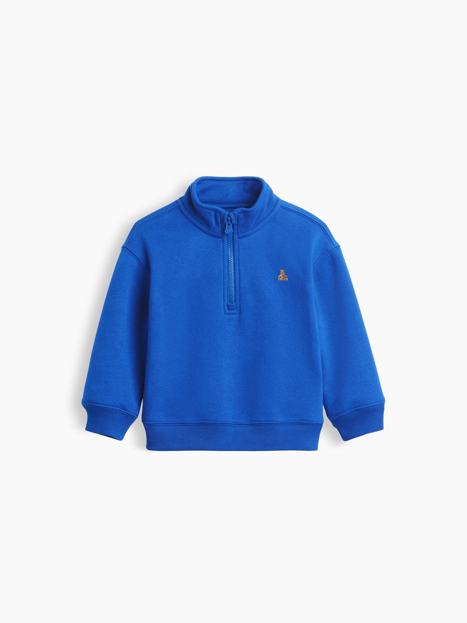 Свитер Gap VintageSoft Quarter-Zip Pullover для малышей, цвет: Королевский синий — фото 3