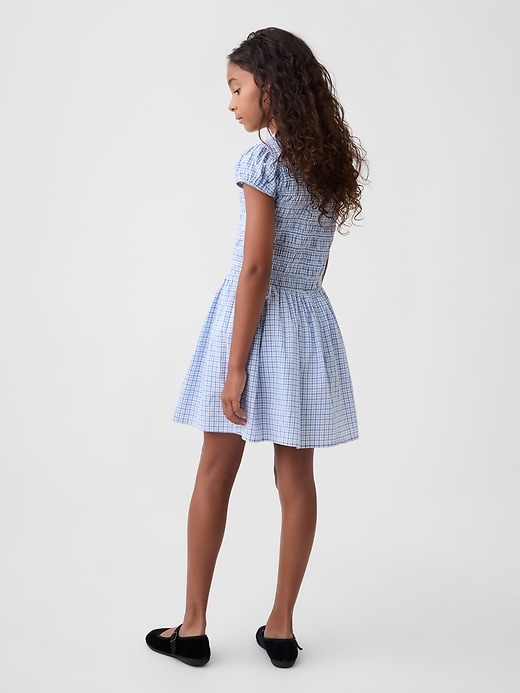 Image number 3 showing, Kids Smocked Print Dress