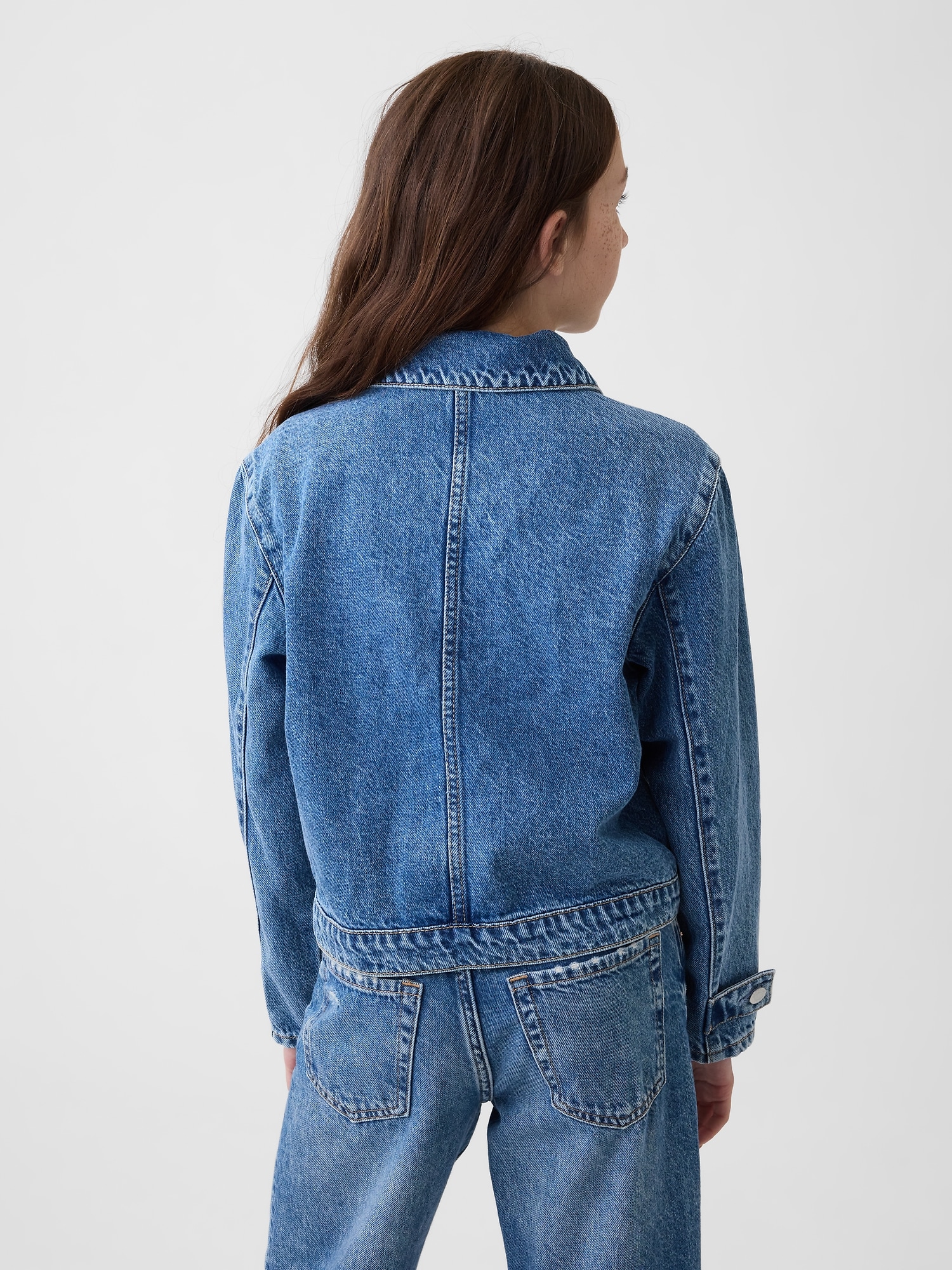 Kids Denim Patch Pocket Jacket