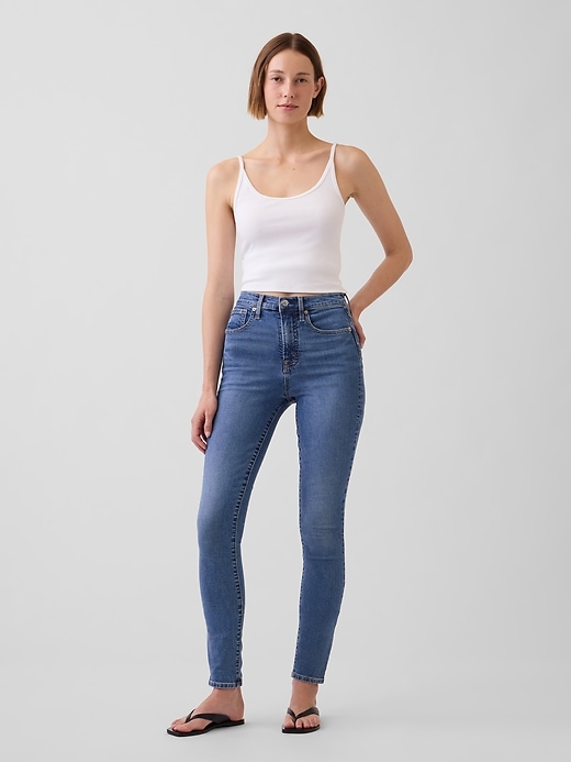 Image number 1 showing, High Rise True Skinny Jeans