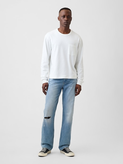 Image number 1 showing, Relaxed Straight Jeans