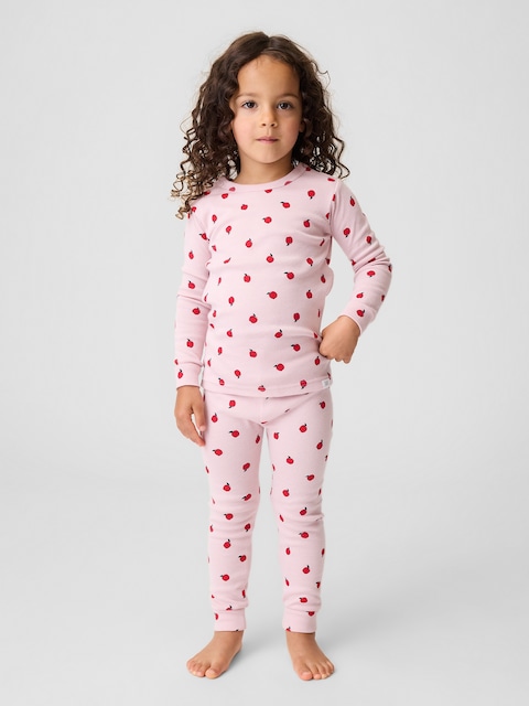 Baby & Toddler Organic Brushed Cotton Apple PJ Set