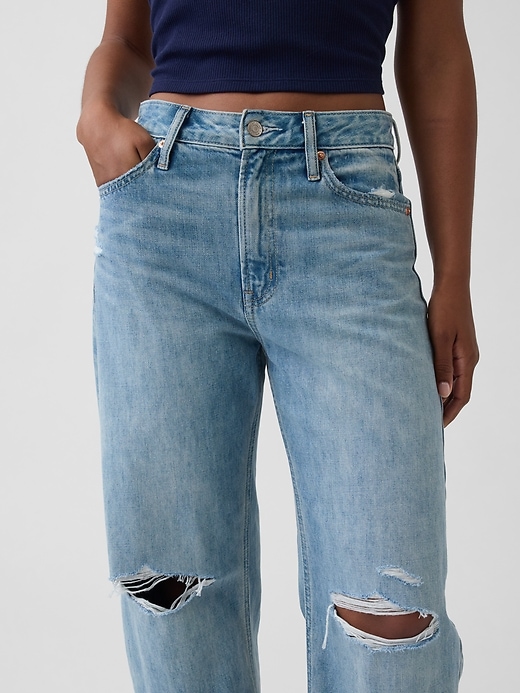 Image number 5 showing, Curvy High Rise Barrel Jeans