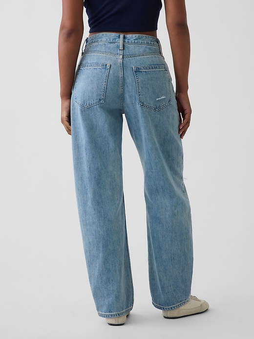 Image number 4 showing, Curvy High Rise Barrel Jeans