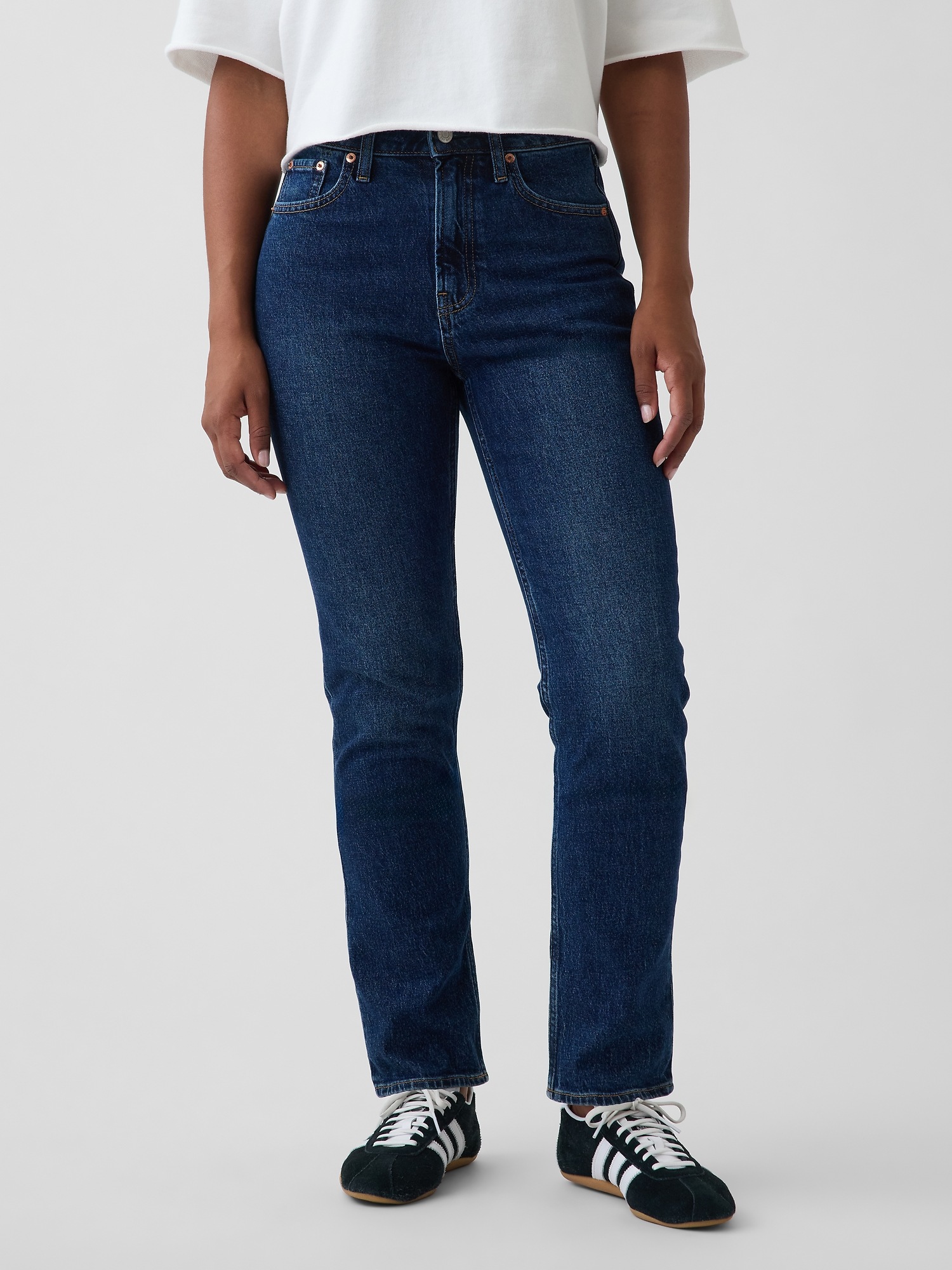 Женские джинсы Gap Curvy High Rise '90s Slim Straight Jeans — фото 2