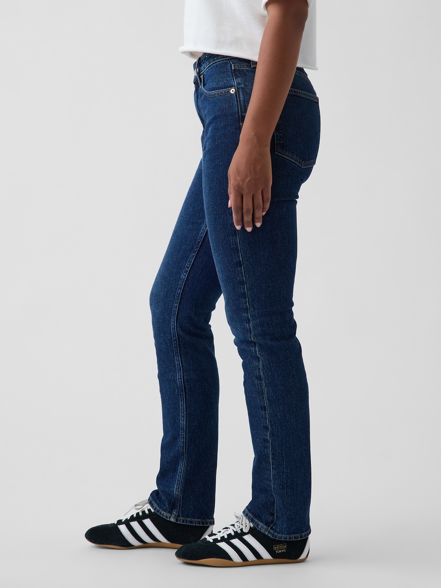 Женские джинсы Gap Curvy High Rise '90s Slim Straight Jeans — фото 3