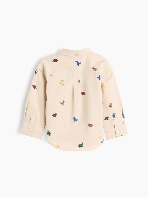 Image number 3 showing, Baby & Toddler Print Oxford Big Shirt