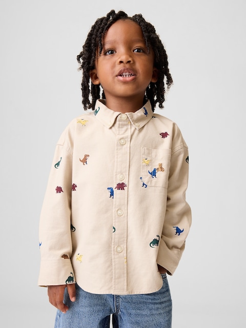 Baby & Toddler Print Oxford Big Shirt