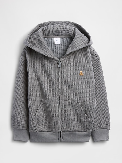 Image number 3 showing, Baby & Toddler Waffle Zip Hoodie