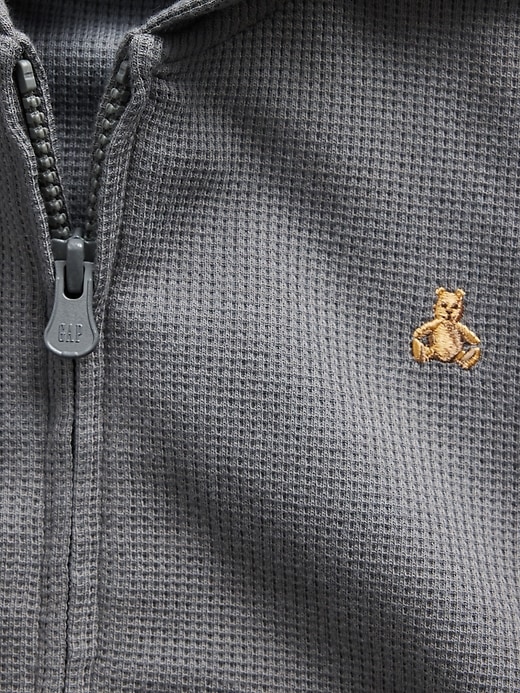 Image number 5 showing, Baby & Toddler Waffle Zip Hoodie