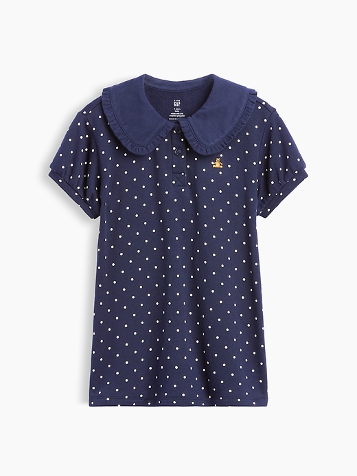 Image number 2 showing, Baby & Toddler French Terry Collared Print Dress
