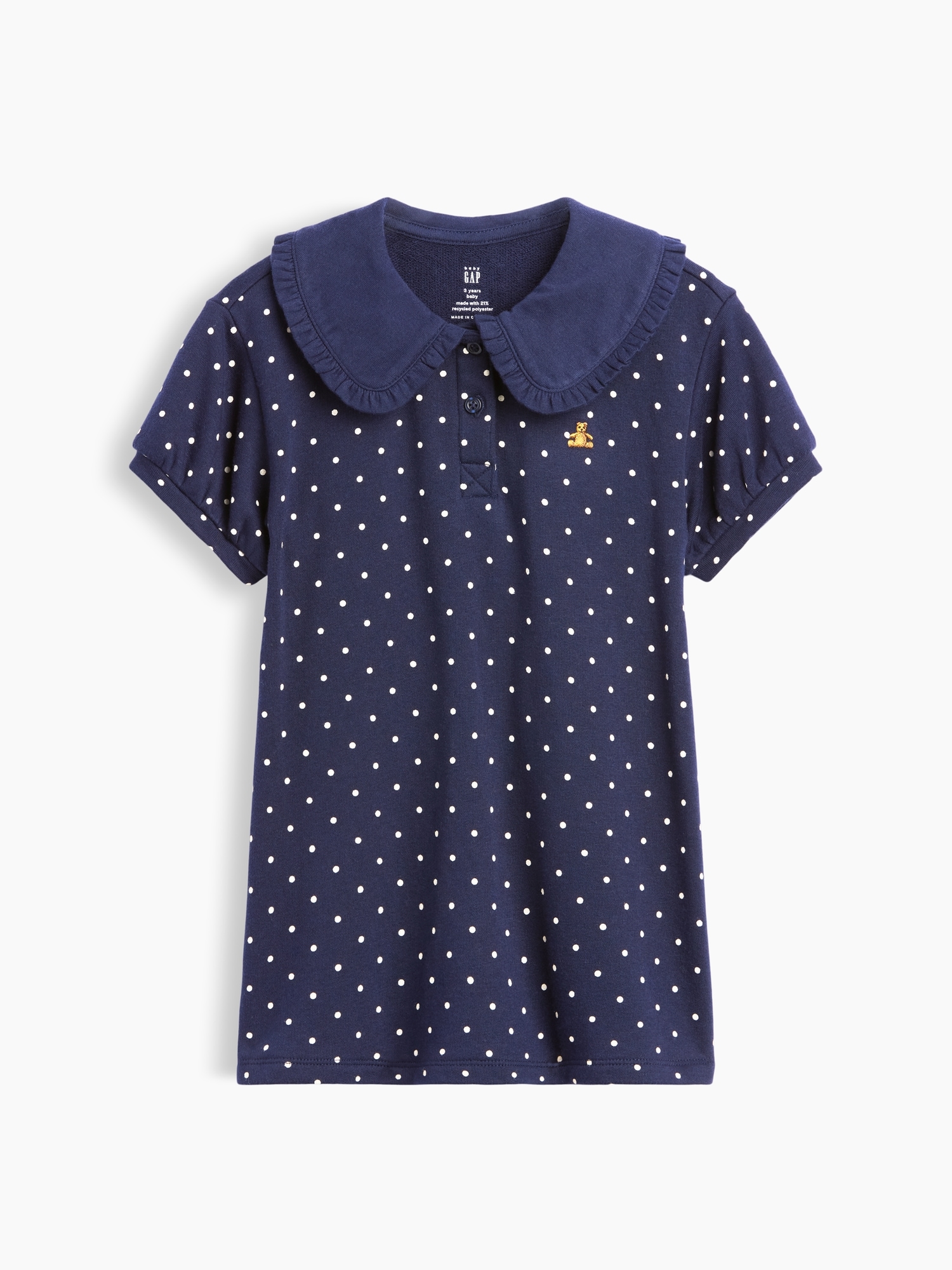 Детские платья Gap Baby & Toddler French Terry Collared Print Dress — фото 2