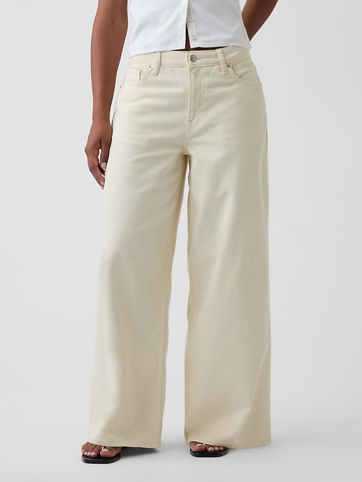 Image number 2 showing, Curvy Mid Rise UltraSoft Baggy Jeans