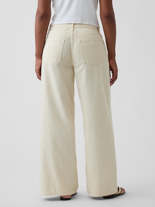 Image number 4 showing, Curvy Mid Rise UltraSoft Baggy Jeans