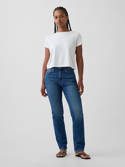 Image number 1 showing, Curvy High Rise '90s Slim Straight Jeans