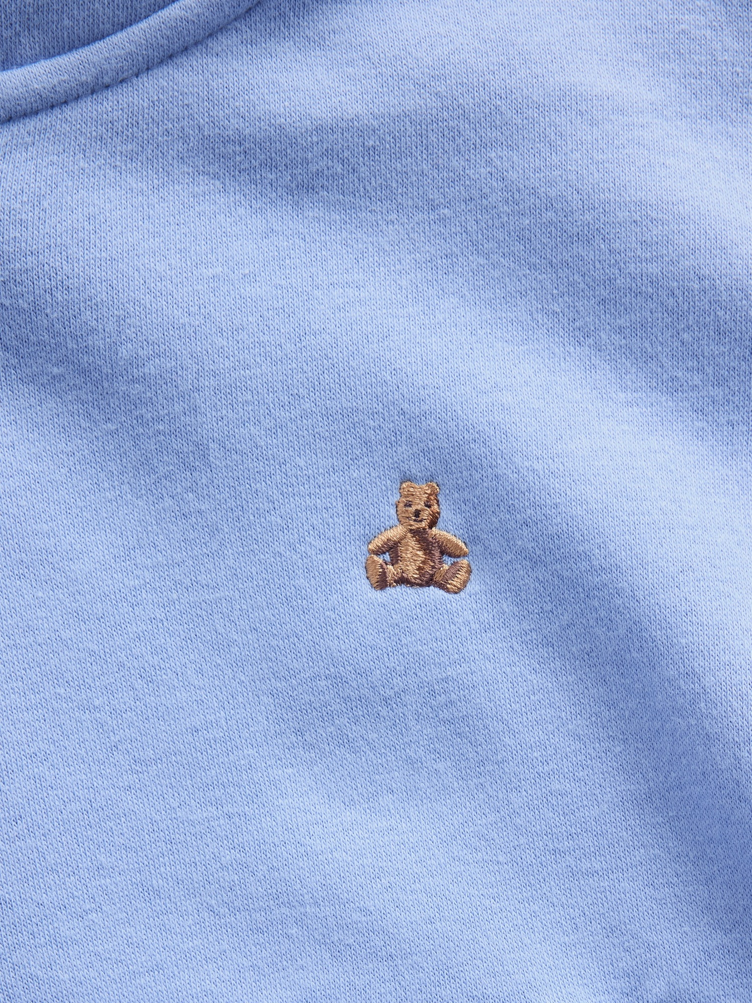 Детское худи Gap VintageSoft Oversized Logo Zip, цвет: Синий — фото 5