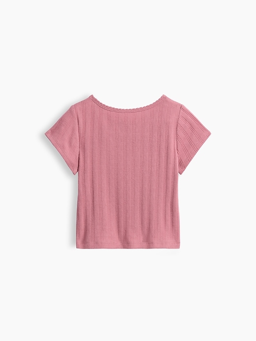 Image number 2 showing, Baby & Toddler Pointelle Rib T-Shirt