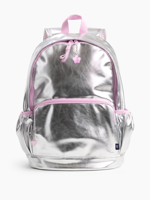 Kids Metallic Charm Backpack