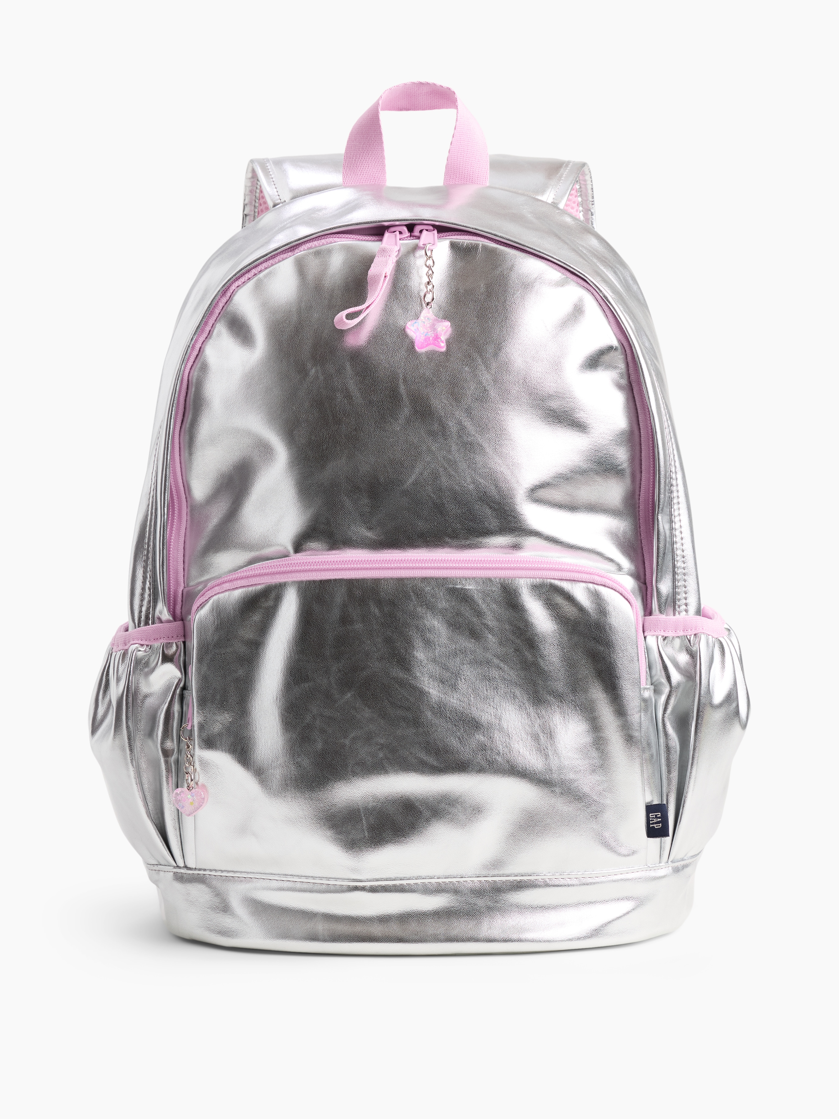 Kids Metallic Charm Backpack