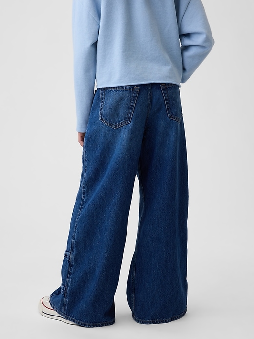 Image number 4 showing, Kids Low Rise Bow Easy Baggy Jeans
