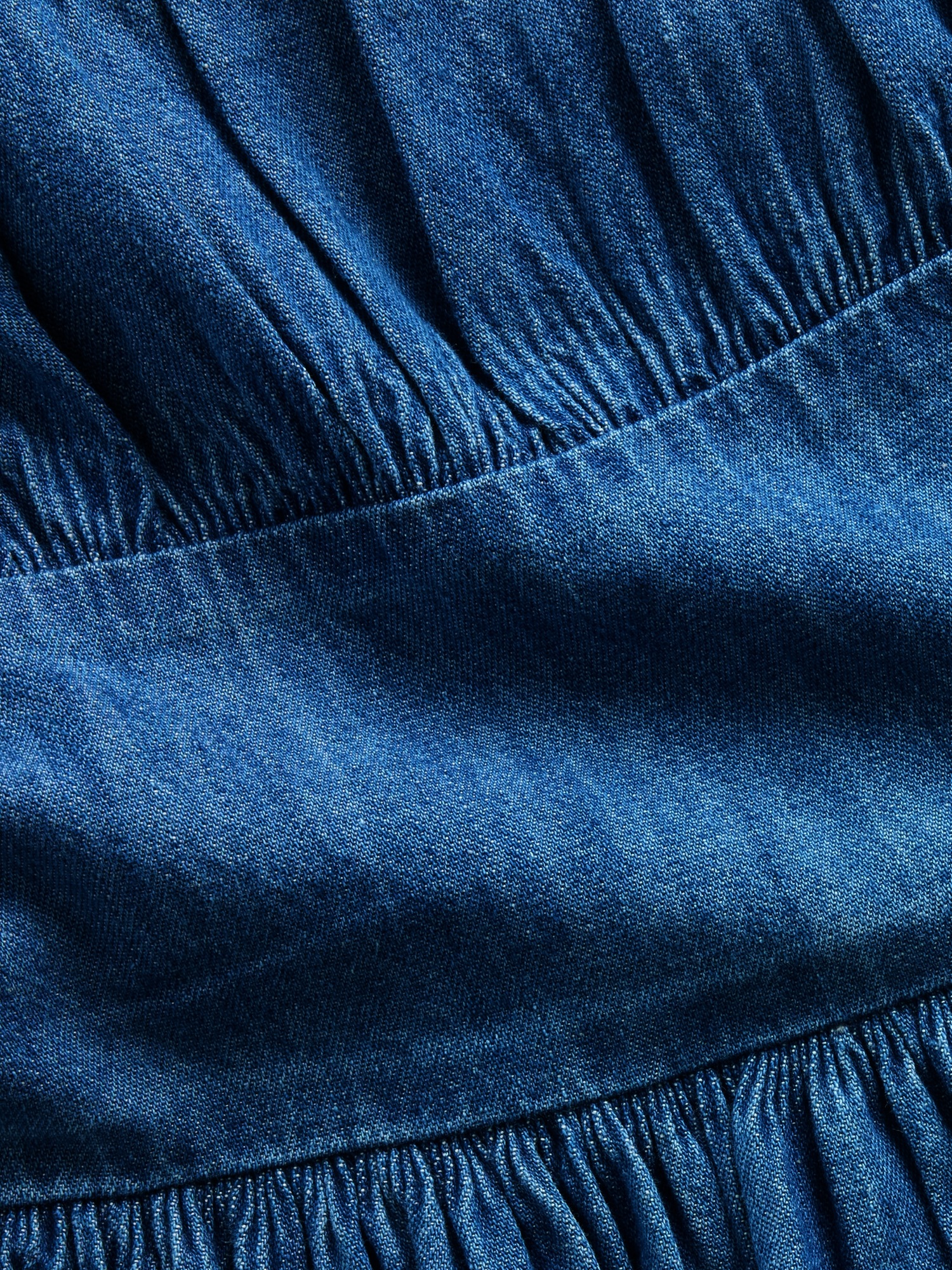 Gap Kids Denim Puff-Sleeve Mini Dress — фото 4