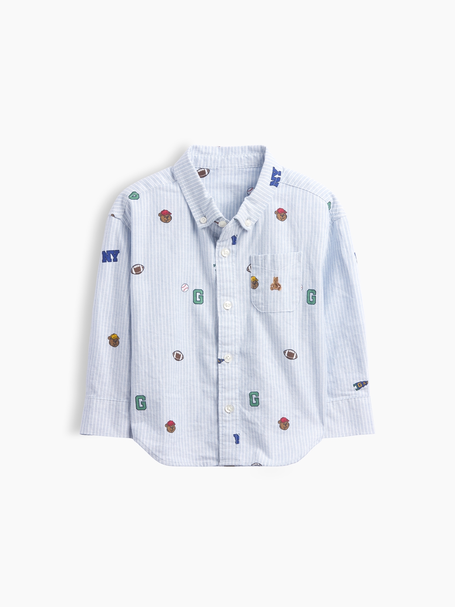 Baby & Toddler Print Oxford Big Shirt