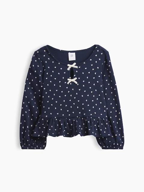 Baby & Toddler Rib Peplum Top