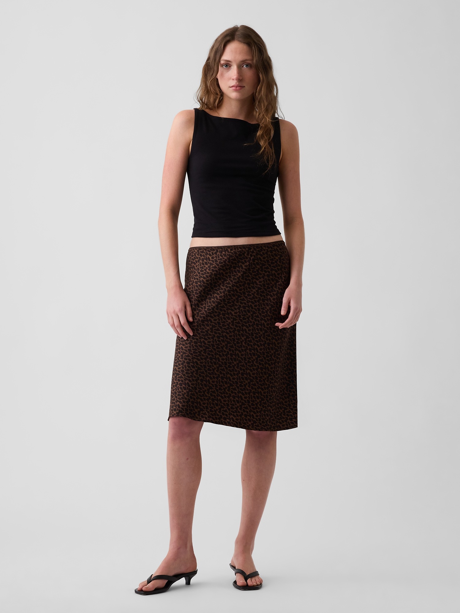 Gap Satin Bias-Cut Skirt