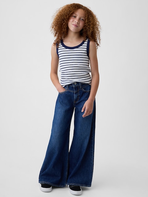Kids Low Rise Front Yoke Baggy Jeans