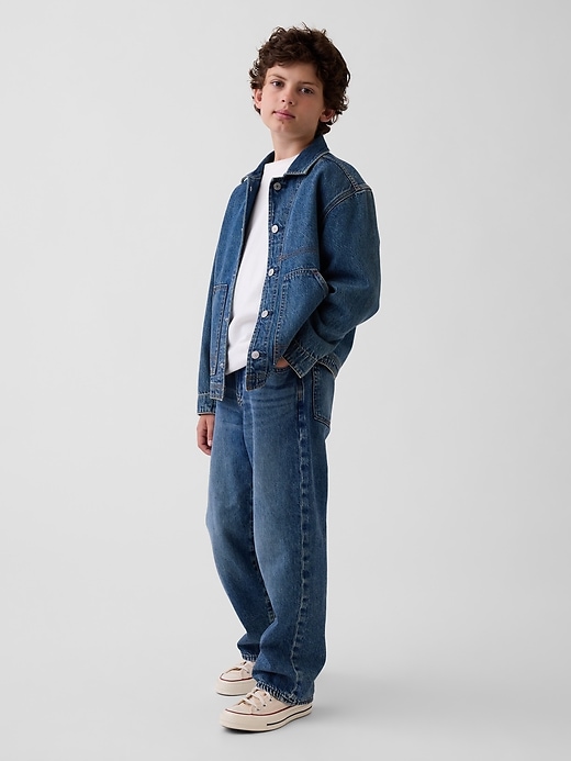 Image number 4 showing, Kids Baggy Taper Jeans