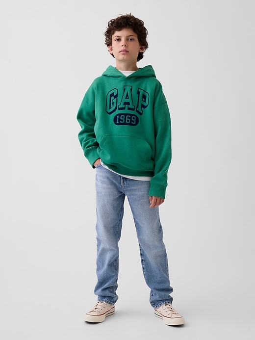 Image number 1 showing, Kids Relaxed Straight Jeans