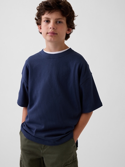 Image number 1 showing, Kids Heavyweight Oversized T-Shirt