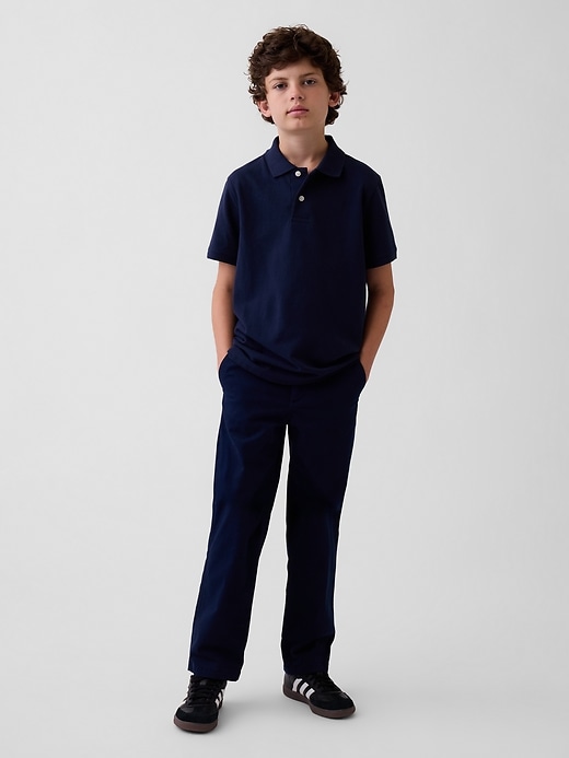 Image number 1 showing, Kids Modern Uniform Loose Khakis