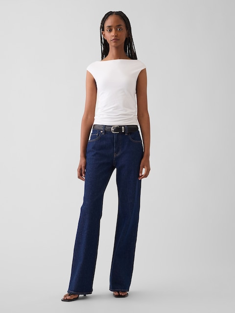 Low Rise Baggy Flare Jeans