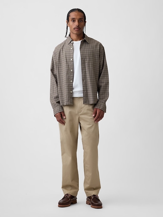 Image number 5 showing, Modern Loose Pleated Khakis
