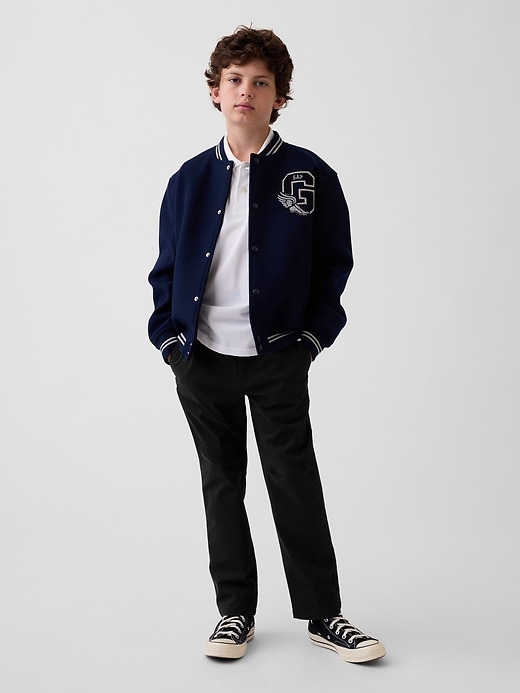 Image number 1 showing, Kids Modern Uniform Slim Khakis