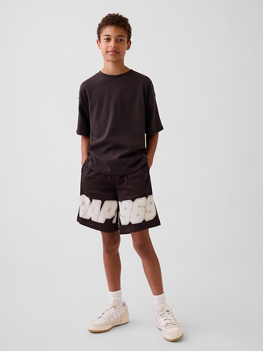 Image number 1 showing, Kids 8" Mesh Active Shorts