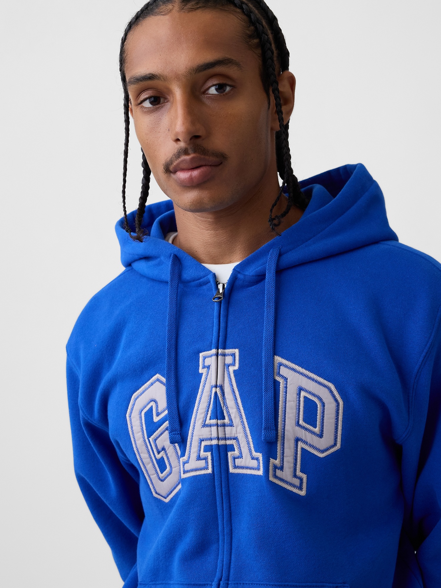Мужские худи Gap Adult VintageSoft Arch Logo Zip — фото 4